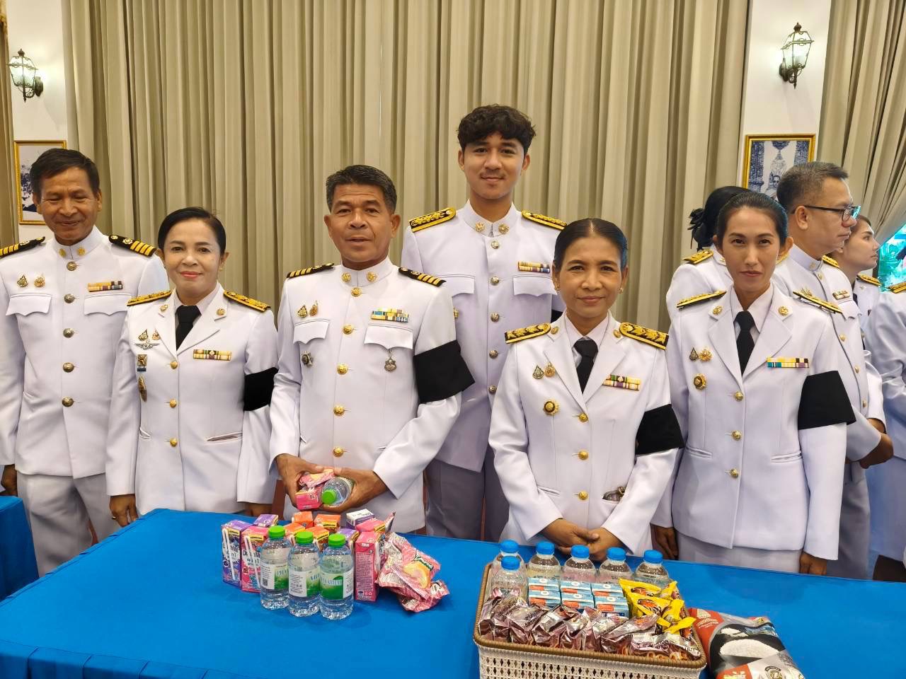พช.กุยบุรี ร่วมพิธีบำเพ็ญกุศลและทำบุญตักบาตร เนื่องในวาระครบ 50 วัน แห่งการสิ้นพระชนม์ สมเด็จพระเจ้าลูกเธอ เจ้าฟ้าพัชรกิติยาภาฯ